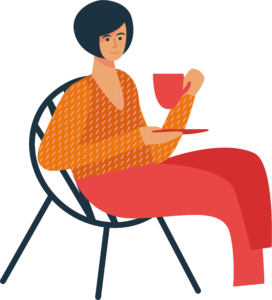 woman drinking tea